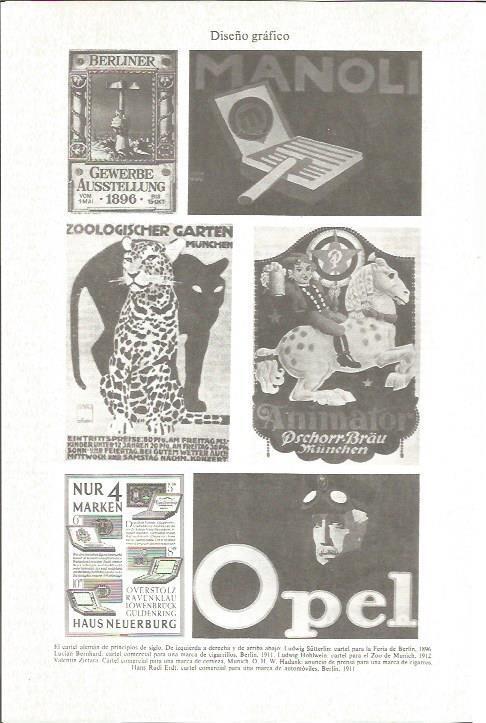 LAMINA V06137: Carteles comerciales alemanes de principios del siglo XX