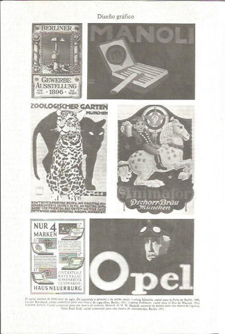 LAMINA V06137: Carteles comerciales alemanes de principios del siglo XX
