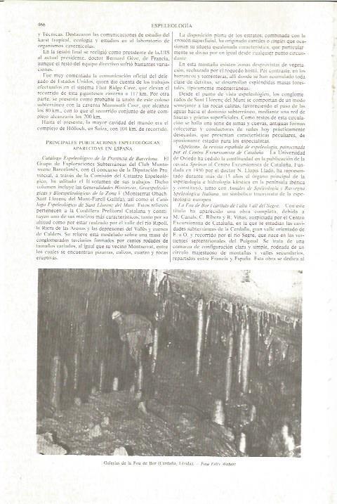 LAMINA V06152: Galerias de la Fou de Bor, Lerida