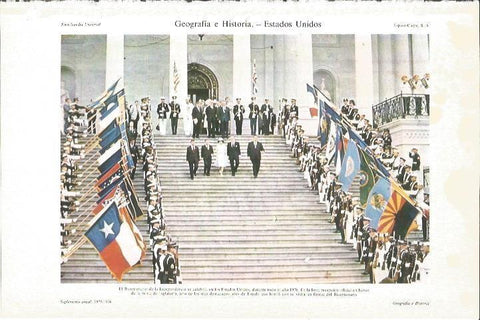 LAMINA V06225: Reina de Inglaterra en el Bicentenario de Independencia de EEUU 1976