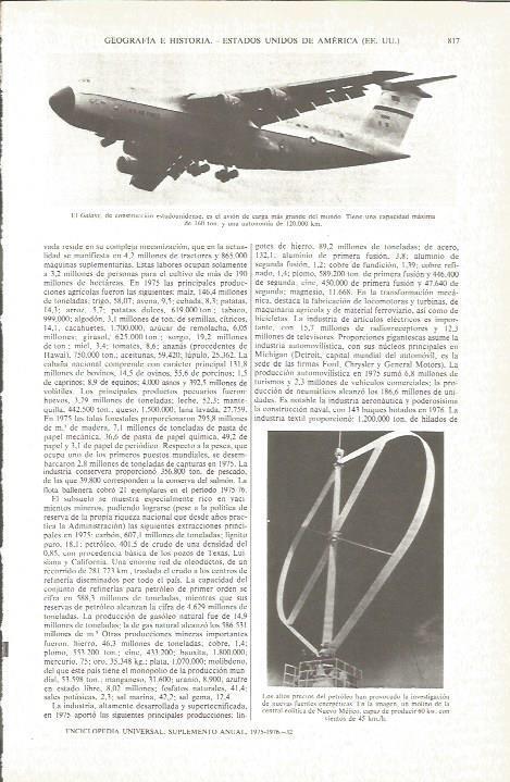 LAMINA V06226: Avion de carga Galaxy 
