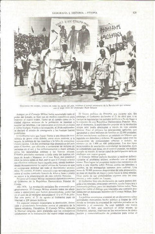 LAMINA V06231: Celebracion del derrocamiento de Haile Selassie