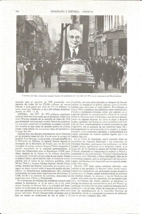 LAMINA V06235: Funeral de Jacques Duclos en 1975