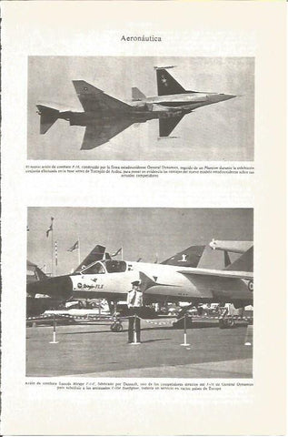 LAMINA V06063: Avion Mirage F-1-E