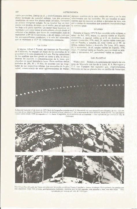 LAMINA V06084: Fotografias de Venus enviadas por las sondas Venera 9 y Venera 10