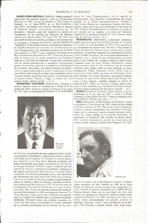 LAMINA V06096: Graham Hill y F. Herrero Tejedor