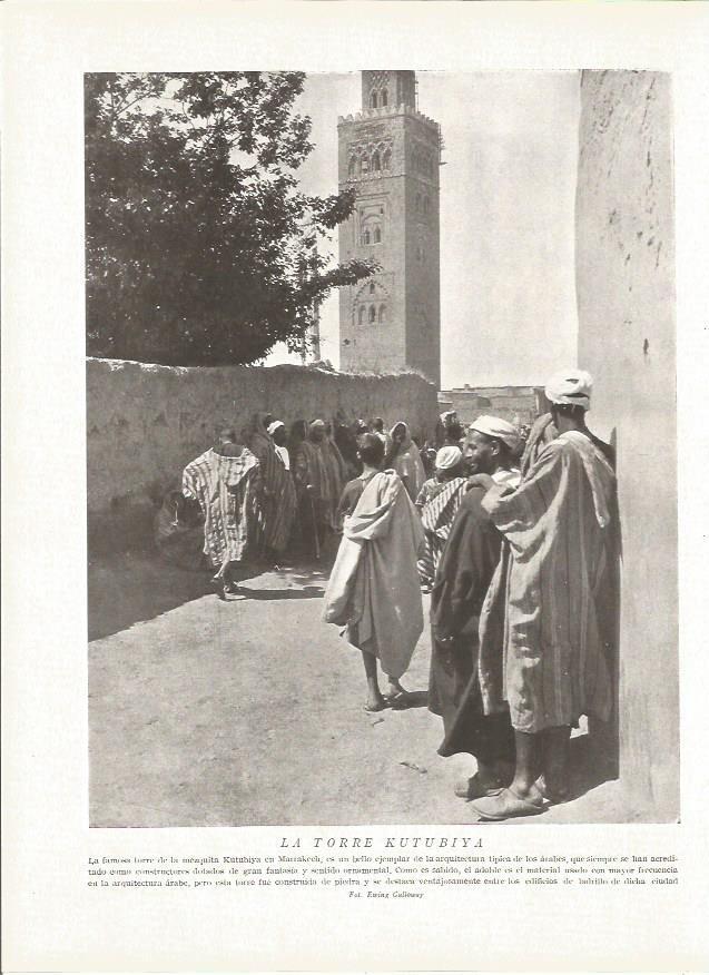 LAMINA V06366: La torre Kutubiya en Marrakech