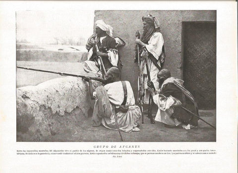 LAMINA V06439: Hombres afganeses, Afganistan