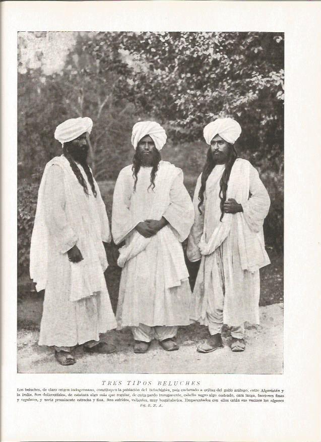 LAMINA V06438: Hombres baluches, Baluchistan