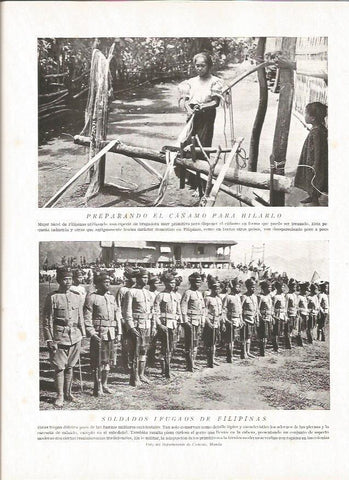 LAMINA V06414: Soldados ifugaos de Filipinas
