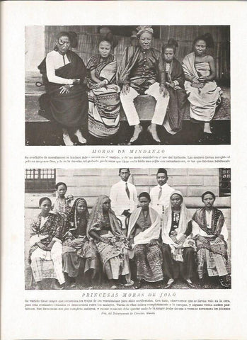 LAMINA V06415: Princesas moras de Jolo, Filipinas