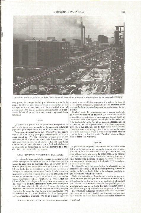 LAMINA V06275: Factoria quimica en Reka Devlia, Bulgaria