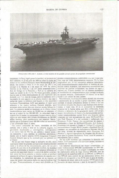 LAMINA V06281: Portaaviones USS John F. Kennedy