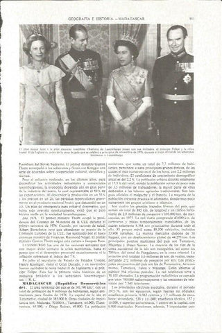 LAMINA V06253: Los duques de Luxemburgo e Isabel II en 1976