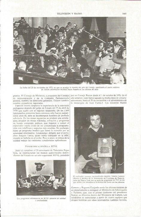 LAMINA V06331: Periodistas el 20 noviembre de 1975