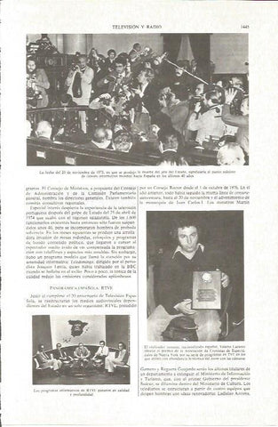 LAMINA V06331: Periodistas el 20 noviembre de 1975