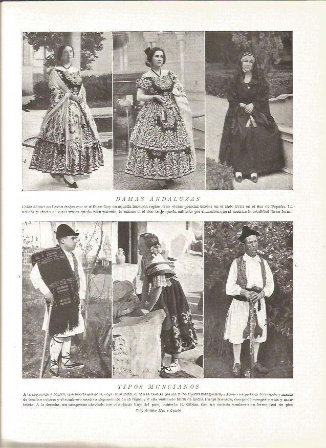 LAMINA V06346: Damas andaluzas y trajes murcianos