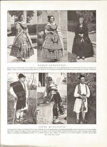 LAMINA V06346: Damas andaluzas y trajes murcianos