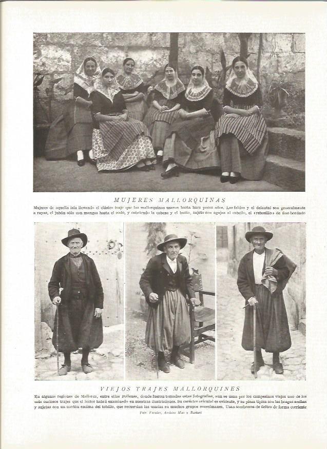 LAMINA V06348: Mujeres mallorquinas y viejos trajes mallorquines