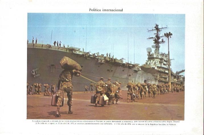 LAMINA V06306: Retirada tropas estadounidenses de Vietnam en 1975
