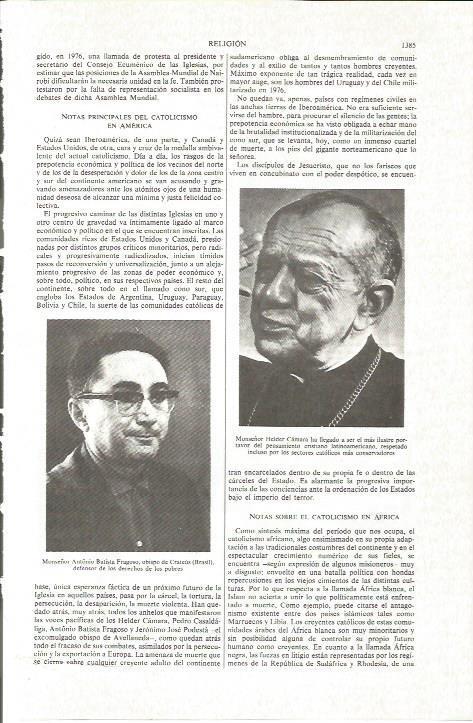 LAMINA V06319: Monseñor Helder Camara