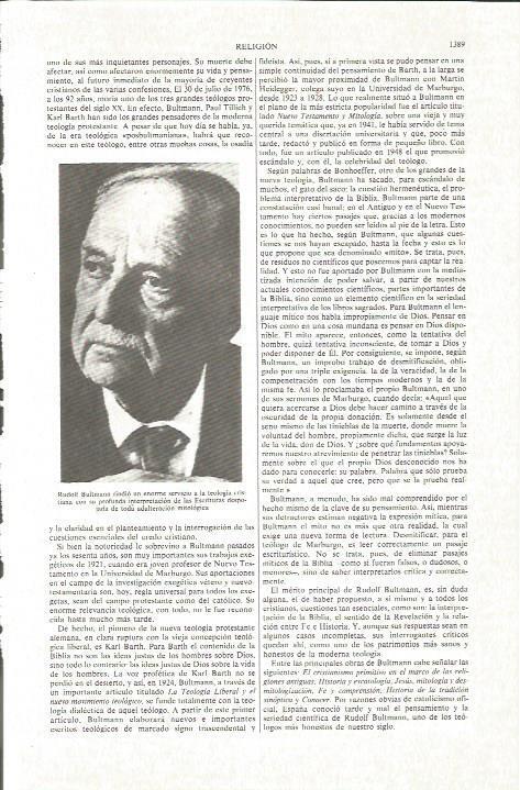LAMINA V06321: Rudolf Bultmann