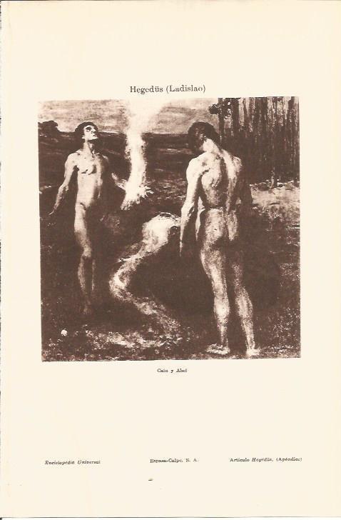 LAMINA V05721: Cain y Abel, por Ladislao Hegerdus