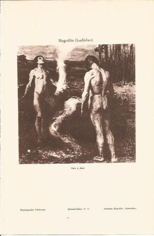 LAMINA V05721: Cain y Abel, por Ladislao Hegerdus
