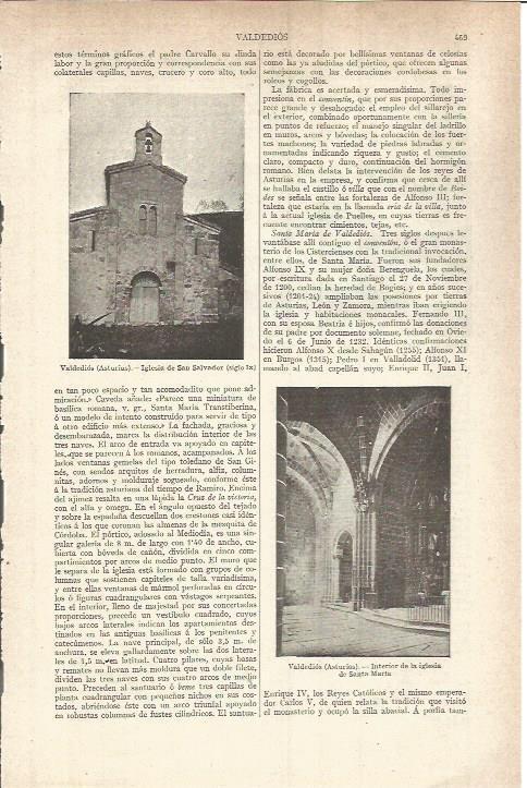 LAMINA V05799: Iglesia de Santa Maria en Valdedios, Asturias