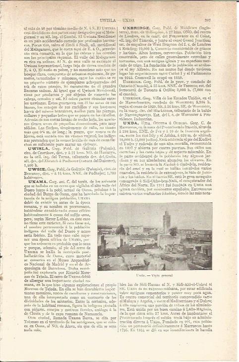 LAMINA V05765: Vista general de Uxda, Marruecos