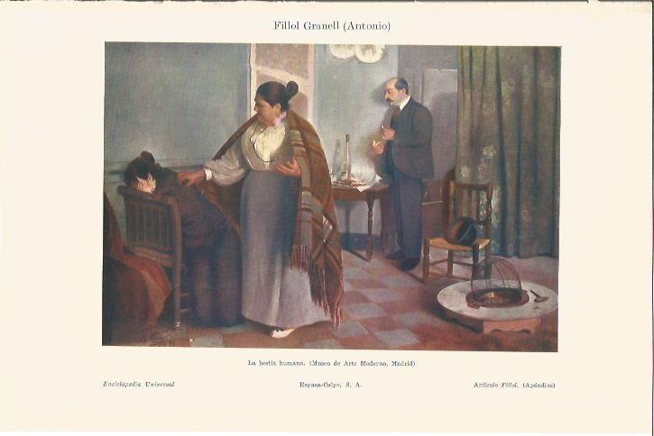 LAMINA V05605: La bestia humana, por A. Fillol Granell
