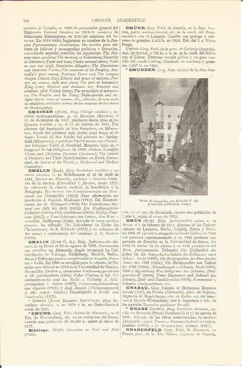 LAMINA V05670: Vista de Gmunden, por Rodolfo V. Alt