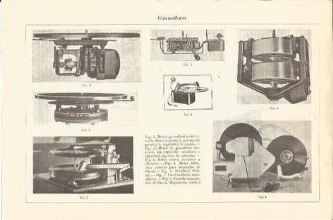 LAMINA V05685: Gramofono
