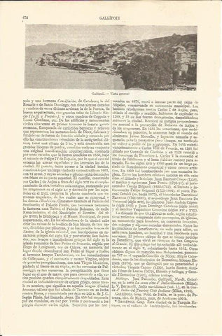 LAMINA V05642: Vista general de Gallipoli, Turquia
