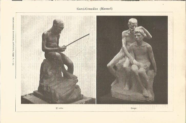 LAMINA V05653: El cebo y grupo, por Manuel Garci-Gonzalez