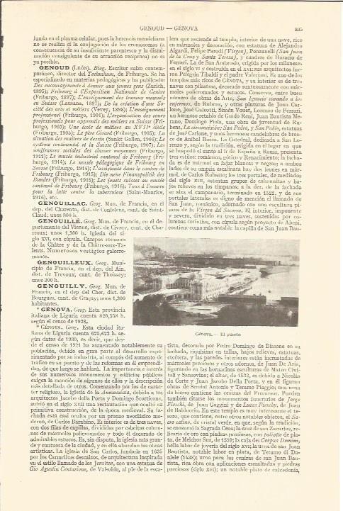 LAMINA V05660: El puerto de Genova, Italia
