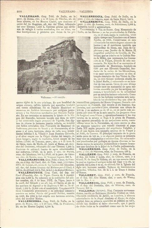 LAMINA V05949: Castillo en Vallerano, Italia