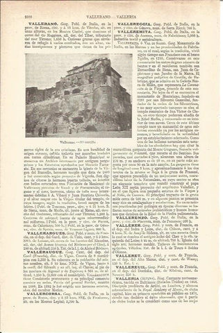 LAMINA V05949: Castillo en Vallerano, Italia