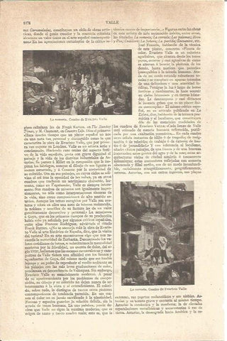 LAMINA V05950: Obras de Evaristo Valle