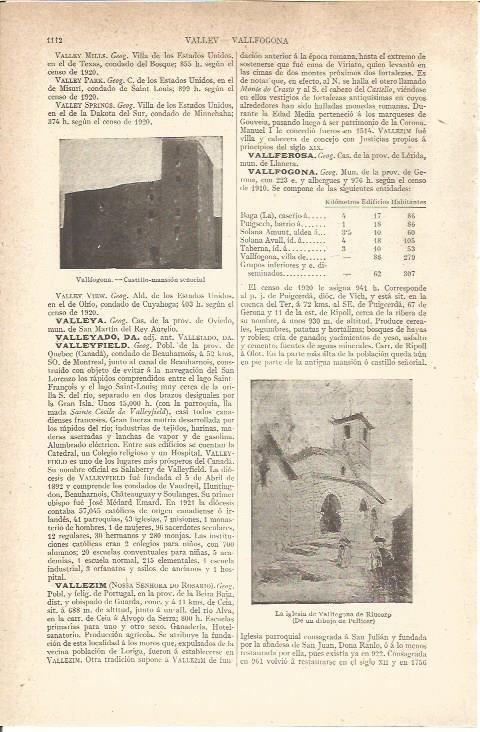 LAMINA V05953: Castillo en Vallfogona