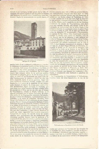 LAMINA V05962: Vistas de Vallombrosa, Italia
