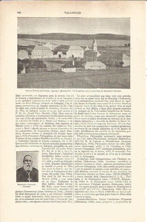 LAMINA V05923: Iglesia y Monasterio en Nueva Nursia, Australia