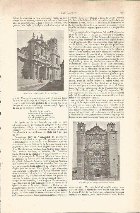 LAMINA V05931: Fachada Catedral de Valladolid