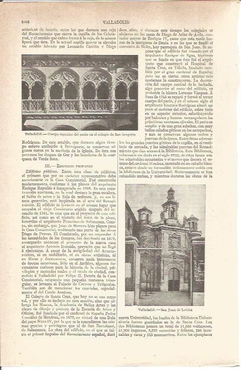 LAMINA V05933: San Juan de Letran, Valladolid