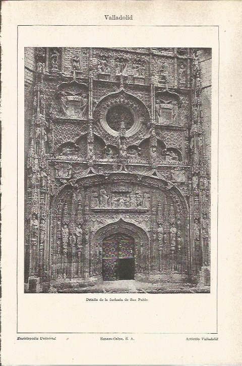 LAMINA V05934: Fachada de San Pablo en Valladolid