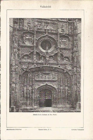 LAMINA V05934: Fachada de San Pablo en Valladolid