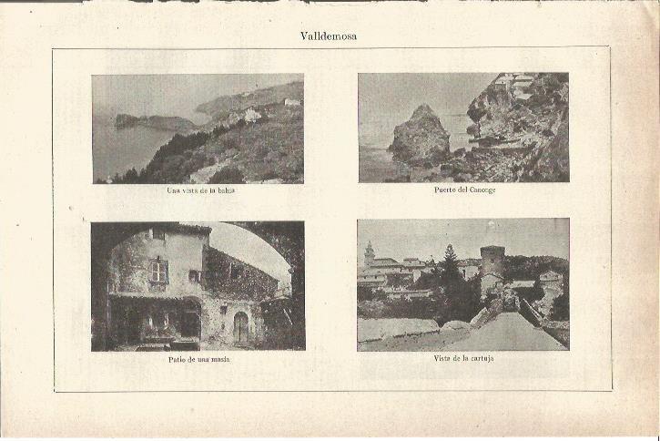 LAMINA V05938: Vistas varias de Valldemosa