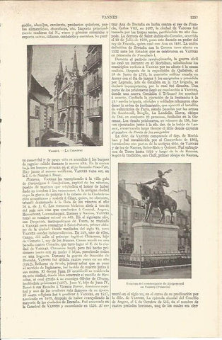 LAMINA V06002: La catedral de Vannes, Francia