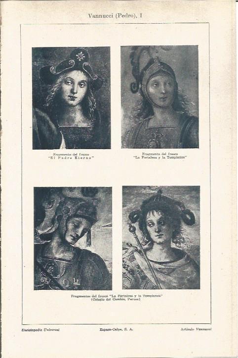 LAMINA V06005: Fragmentos de frescos de Pedro Vannucci