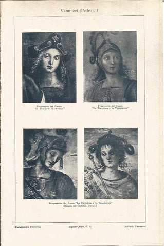LAMINA V06005: Fragmentos de frescos de Pedro Vannucci